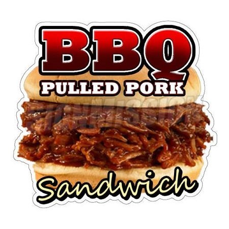 SIGNMISSION Safety Sign, 1.5 in Height, Vinyl, 36 in Length, Bbq Pulled Pork Sandwich D-DC-36-Bbq Pulled Pork Sandwich